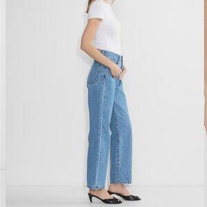 Denim Forum Light Blue Straight Leg Jeans